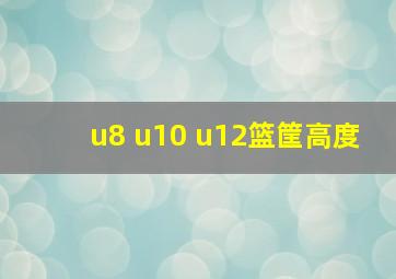 u8 u10 u12篮筐高度